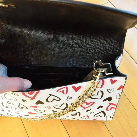 Kate Spade Carson Convertible Crossbody Heart Printed KA494 - Picture 9 of 10